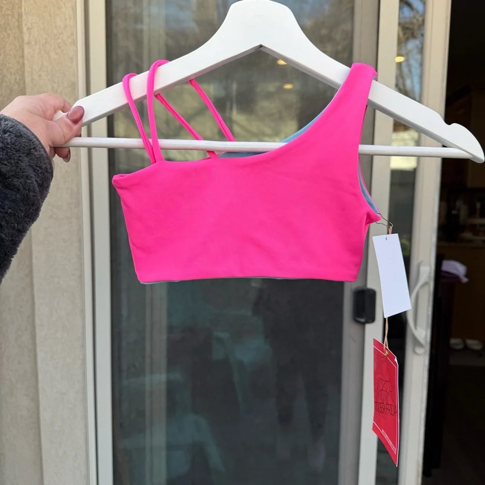 NWT Tiger Friday Dancewear May Reversible Crop Size CL Color Cotton Candy - Picture 7 of 12